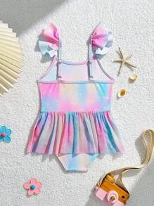 Baby Girl Fashionable Summer Swimwear - Multicolor - View 2