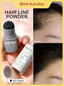 Polvo de acabado para rayitas, negro, cubrir raíces, rellenar manchas escasas, múltiples opciones de color, adecuado para todo tipo de cabello, ideal para vacaciones, fiestas, viajes, actividades al aire libre, moda Y2k y cosplay, para el día de San Valentín, regalo de San Valentín, adecuado para el cuidado personal de primavera - Gris Oscuro - Ver 1