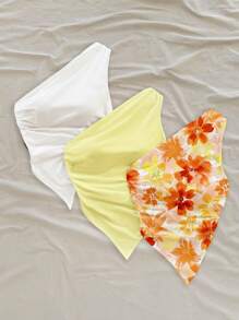 Soleia Women's Fashion Oblique Shoulder Blouse, Suitable For Summer