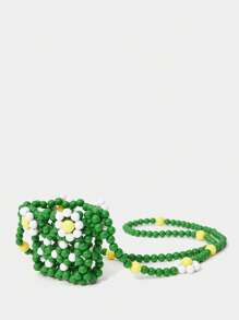 SHECARRY Women's Minimalist Versatile Shoulder Bag - Green - View 6