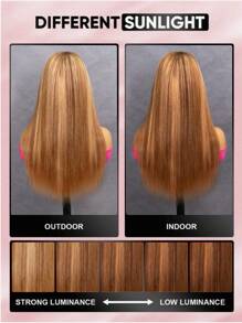 TrueHD Wear & Go Glueless Wig Highlight Wigs Silky Straight Pre-Plucked 6x4 HD S4/27 Honey Blonde Lace Frontal Wigs 180% Density 8-14 Bob Inch 16-30 Regular Inch Colored Straight Human Hair Wigs For Women Weave Glueless Valentine's Day Human Hair Lace Wig Natural Glueless Wig For Romantic Date For Women - S4/27 - View 10