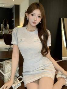 DAZY Women Two Pieces Outfits For Daily Wear - Blue - View 5