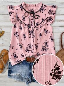 Linhara Áo sơ mi tay lỡ cỡ lớn mùa hè thường ngày dành cho nữ - Màu Hồng baby - Xem 3