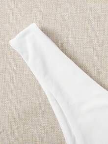 Vaytide Bragas bikini de pierna alta - Blanco - Ver 6