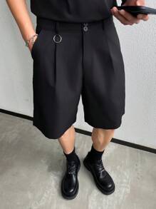 Manfinity Hypemode Short décontracté ample pour hommes, short de bureau professionnel, cadeau pour un petit ami ou un mari, pour la rentrée scolaire
