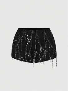 ROMWE Grunge Punk 女士日常两件套服装 - 黑色 - 查看 6