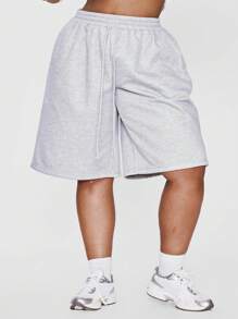 MUSERA Quần short dài dáng ôm thắt eo, thích hợp cho mùa xuân, kỳ nghỉ, hè, lễ hội, thanh lịch, thường ngày. - Màu Xám nhạt - Xem 2