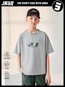 SHEIN Back To School Outdoor Sports Tops For Tween Boys - Multicolor - View 9