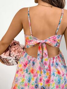 SHEIN VCAY Tuta con bretelle larghe e taglie comode, tutina estiva elegante