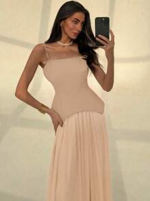 Aloruh Women Two Pieces Outfits For Daily Wear - Khaki - View 6