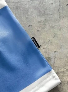 AXEPEAK Camisa polo de manga larga de corte holgado con estampado digital, estilo escolar y urbano para hombres