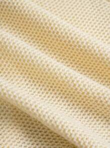 Franclia New Luxury Fashion Sleeveless Cardigan Vest, Lightweight, Casual & Versatile Hollow Design For Women - Apricot - View 3