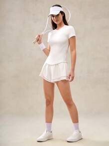 OutZeal Maglietta aderente con scollo a girocollo, in tessuto ultra morbido e traspirante, ideale per corsa, allenamento e tennis, del marchio OutZeal