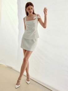 MOTF STUDIO WOMEN TWO PIECES OUTFITS FOR DAILY WEAR - White - View 7