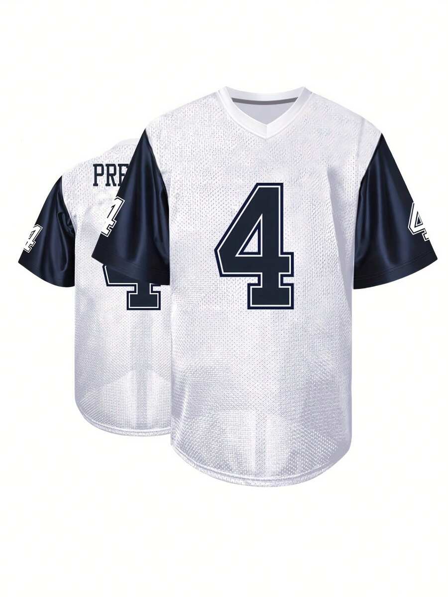 Manfinity Sport Corelite Áo thun thể thao bóng rổ cổ chữ V màu tương phản dành cho nam Quần áo tập luyện Áo thun chạy bộ & Áo ba lỗ - trắng - Xem 1