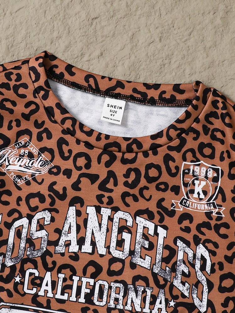 SHEIN 年轻男童日韩休闲街头，宽松休闲数码图案圆领短袖T恤，适合童装，儿童男童装，返校男童装，适合生日派对，聚会，演出，婚礼，洗礼，开幕式，适合中东日常穿着，适合上学，适合旅行，适合春夏运动 - 彩色 - 查看 4