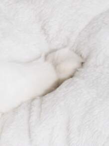 PETSIN 1 件可爱卡通蛙耳设计宠物猫/小型犬床，适合所有季节，舒适的半封闭设计，可机洗，耐用，适合家庭和卧室使用，必备宠物配件 - 綠色 - 查看 2