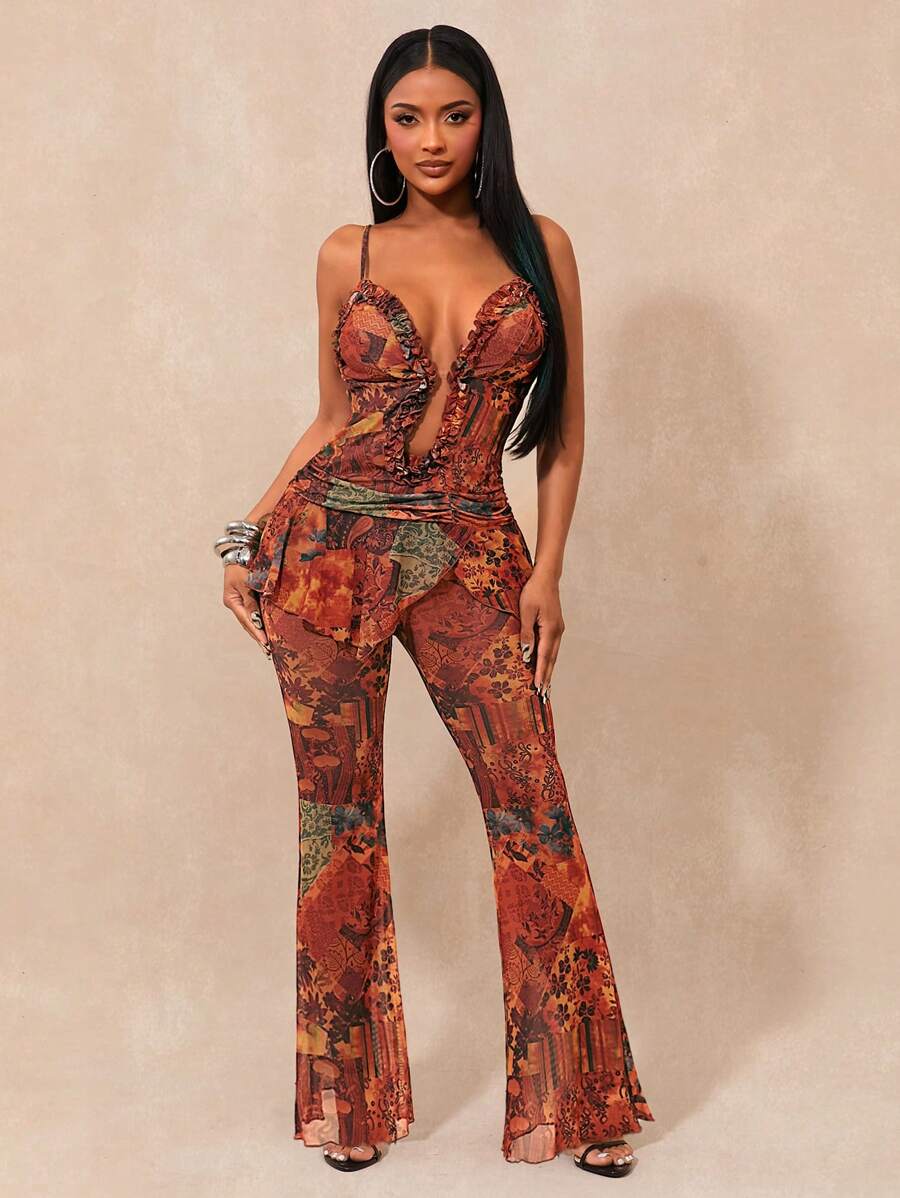 SHEIN SXY 女士日常两件套服装 - 彩色 - 查看 1