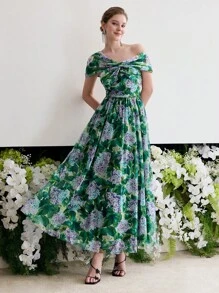 MOTF Soiréza FLORAL PRINT TWIST COCKTAIL DRESS - Multicolor - View 4