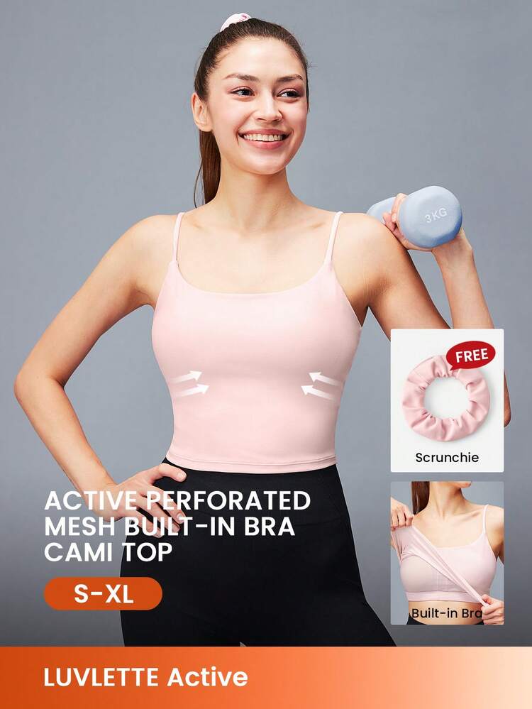 Canotta corta rosa a basso impatto per yoga e attività quotidiane, intimo sportivo casual-sportivo da indossare come capo esterno, reggiseno sportivo di base comodo e necessario, senza ferretto