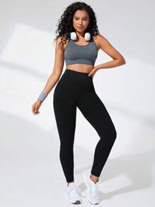 Easithlete High Waisted Seamless Leggingsfor Women - Tummy Control Soft Butt Lifting Yoga Pants For Workout Athletic Running Cycling Yoga Pickleball Exercise Casual