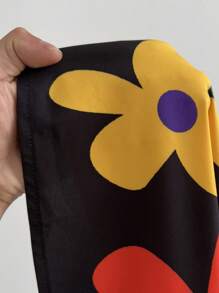 Maweii 大码女式夏季露肩卡通花卉印花宽松休闲度假连衣裙