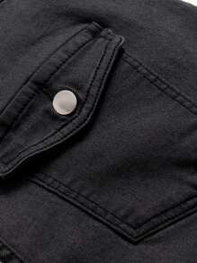 Manfinity LEGND Jeans casuales de color liso para hombres de talla grande, adecuados para el verano