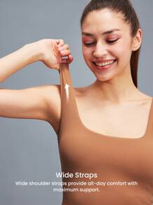 LUVLETTE Yoga-Tanktop mit geringer Auswirkung für den täglichen aktiven Einsatz, lässig-sportlich als Oberbekleidung, Basis-Sport-BH, bequeme Muss-Habe-Artikel
