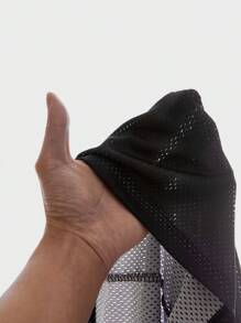 AXEPEAK 男士宽松圆领数码印花长袖针织T恤，适合外出、男友礼物、夏季、学校、街头风格、秋季 - 黑色 - 查看 7