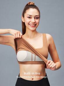 LUVLETTE Yoga-Tanktop mit geringer Auswirkung für den täglichen aktiven Einsatz, lässig-sportlich als Oberbekleidung, Basis-Sport-BH, bequeme Muss-Habe-Artikel