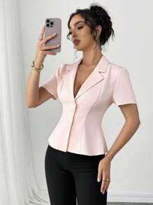 Firerie Camicia elegante e romantica da donna, uno stile sexy e alla moda adatto per feste, vacanze al mare, rientro a scuola, appuntamenti romantici, stagione di matrimoni, compleanni, Pasqua, primavera/estate.