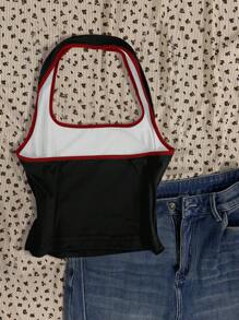 Attitoon 女式休闲工字背心，适合夏季，带有赛车图案，红色汽车印花，适合 Y2K 风格 - 彩色 - 查看 6