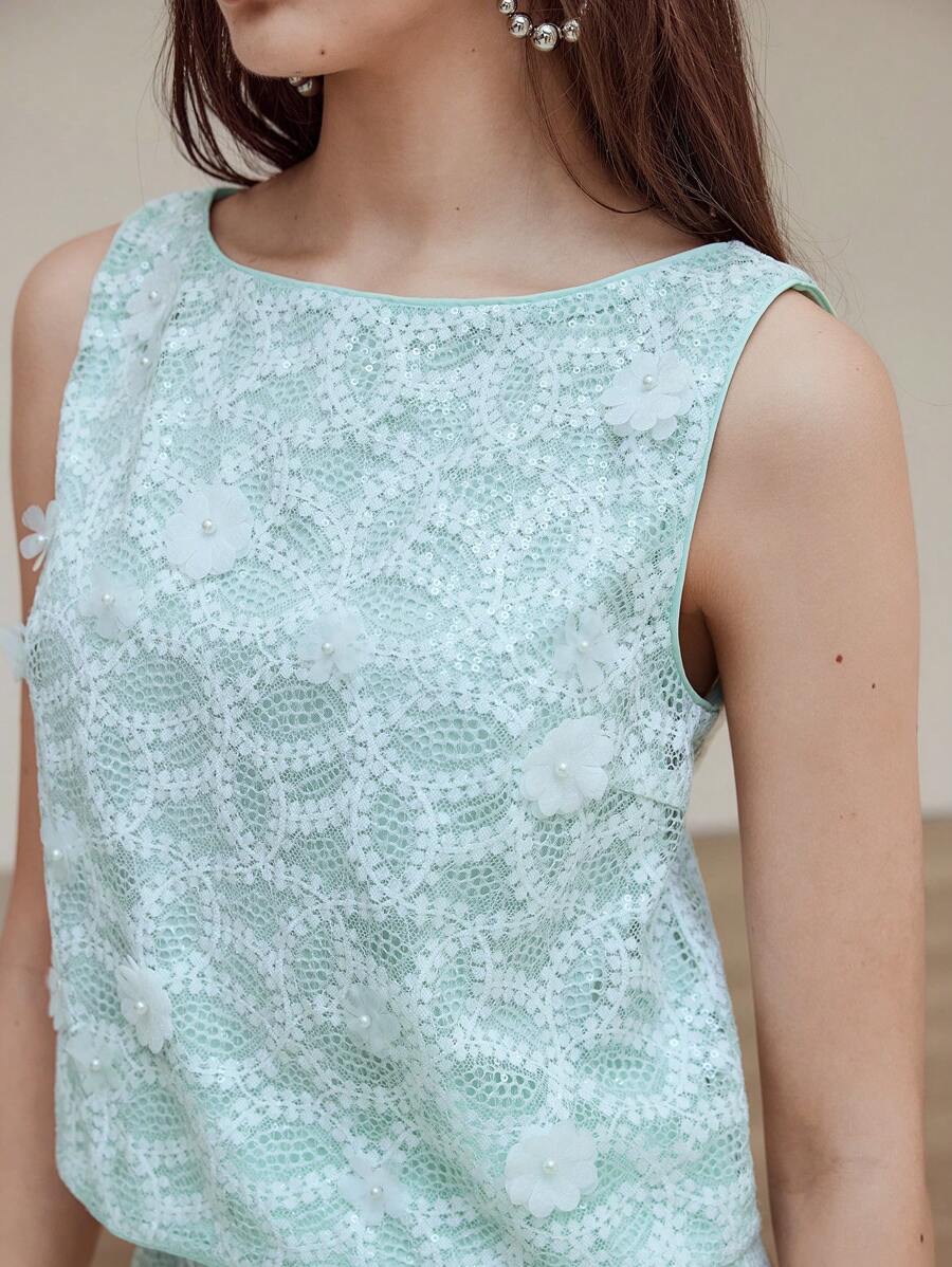 MOTF STUDIO Bộ đồ hai mảnh dành cho phụ nữ mặc hàng ngày - màu xanh lá - Xem 2