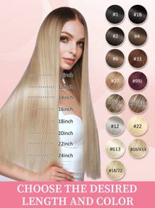 50 Strands Micro Loop Hair Extensions Real Human Hair P18/22#Balayage Caramel Blonde To Bleach Blonde Microbead Hair Extensions Utral Smooth And Super Soft SilkyStraight Micro Loop Healthy  Human Hair Extensions For Woman - S18A/613A - View 8