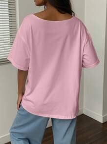 INAWLY 复古不对称肩部不对称沙丁鱼图案 T 恤，海鲜假期复古印花上衣，美学衬衫，90 年代风格