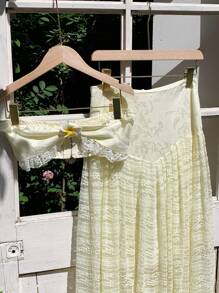 Comfortcana Women Two Pieces Outfits For Daily Wear - Apricot - View 4
