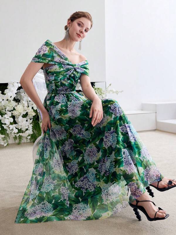 MOTF Soiréza FLORAL PRINT TWIST COCKTAIL DRESS