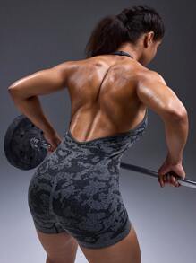 Powerista Sleeveless Jumpsuits, Fashion Activewear Suitable For Summer - Grey - View 6