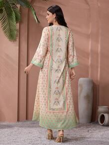 SHEIN Najma 优雅宽松的年轻女士连衣裙，端庄 - 彩色 - 查看 2