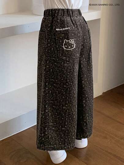 HELLO KITTY | DAZY 年轻女孩合作款牛仔裤，年轻女孩秋装