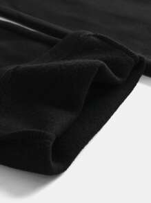 SHEIN Tween Girls' Casual Solid Color Thermal Lined Long Knit Sweatpants, Warm For Sports