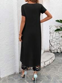 SHEIN Clasi Ținute Femei Două Piese Pentru Purtare Zilnic