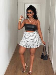 Maweii Plus Size Women Casual Summer Vacation Simple Non-Stretch Semi-Sheer Mini Beach Skirt