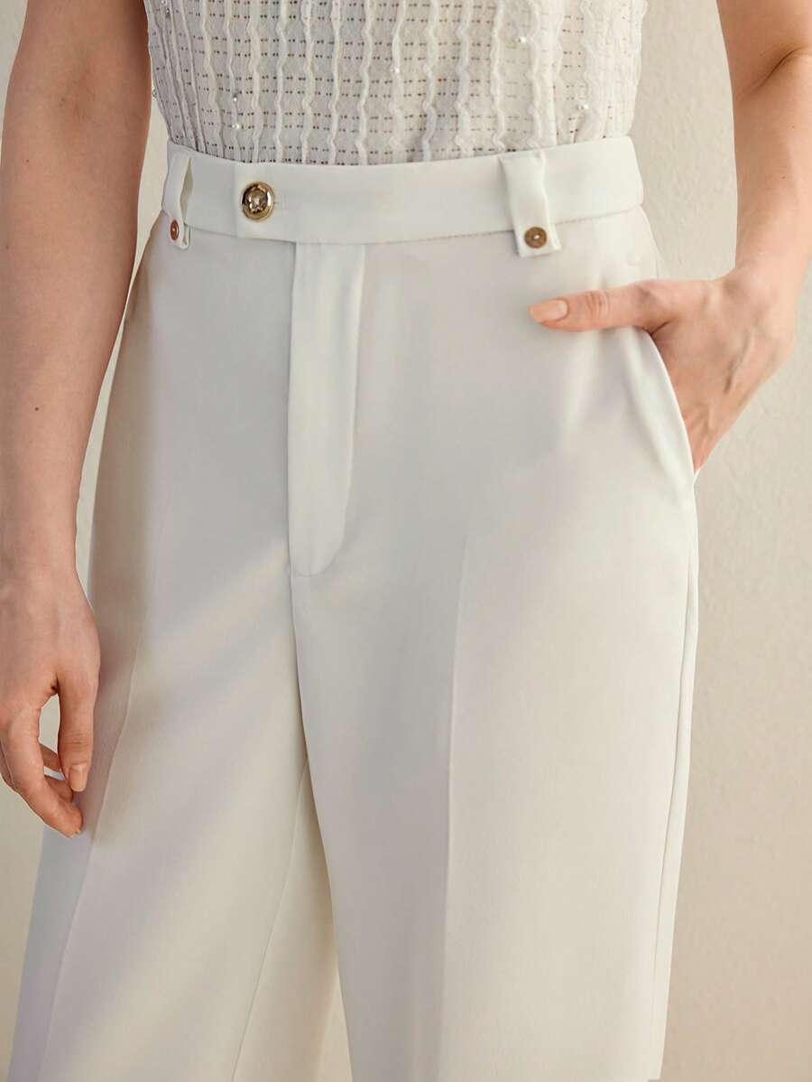 MOTF STUDIO Pantaloni per abito sartoriale con grinze pressate