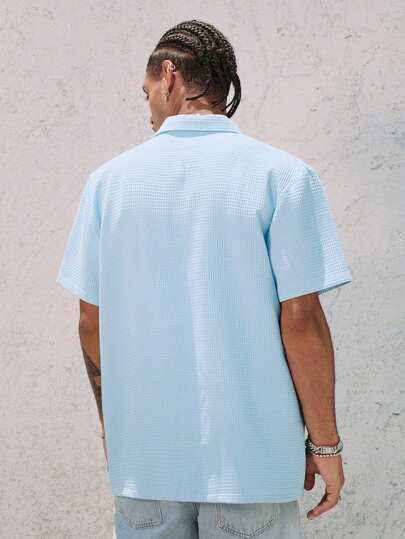 Street Life Men's Casual Floral Print Button Front Short Sleeve Shirt, Summer Vacation