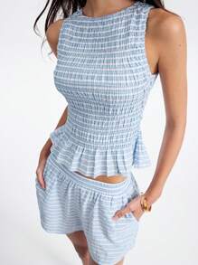 LYSMO Conjunto de dos piezas para mujer para uso diario - Multicolor - Ver 1