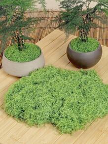 SHEIN 30g/50g Artificial Moss String , Fake Moss, Faux Moss For Plants Indoor, Artificial Moss For Indoor Plants, Green Moss For Plants Indoor Art Landscape, Gardening Decor, Crafts Moss For DIY Decorative Moss Table Centerpieces Decor Fairy Garden Floral Wedding,Freely Shaped Available - Dark Green - View 2