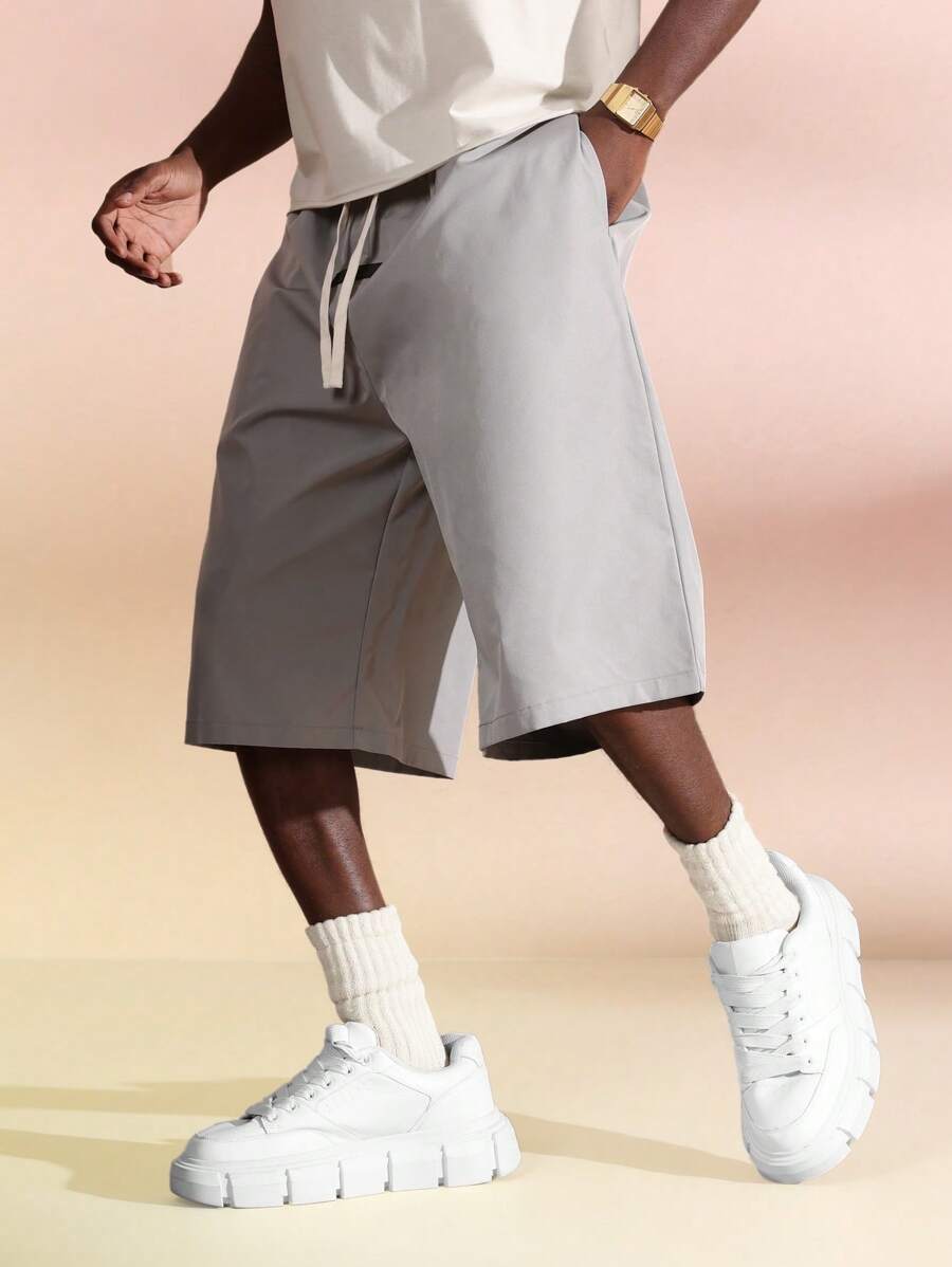 SUMWON 运动表现篮球百慕大短裤慢跑训练健身房运动休闲松紧腰过膝夏季运动裤