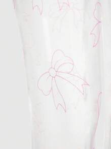 MOTF PREMIUM BOW PATTERN SHEER TIGHTS - White - View 4