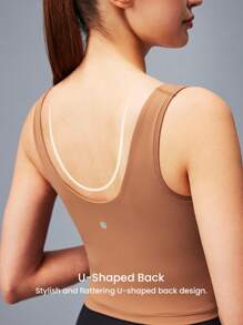 LUVLETTE Yoga-Tanktop mit geringer Auswirkung für den täglichen aktiven Einsatz, lässig-sportlich als Oberbekleidung, Basis-Sport-BH, bequeme Muss-Habe-Artikel